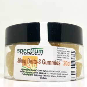 Spectrum Harvest Delta 8 Gummies 30mg 20ct