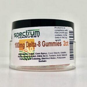 Spectrum Harvest Delta 8 Gummies 100mg 2ct
