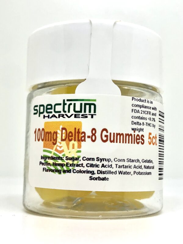 Spectrum Harvest Delta 8 Gummies 100mg 5ct