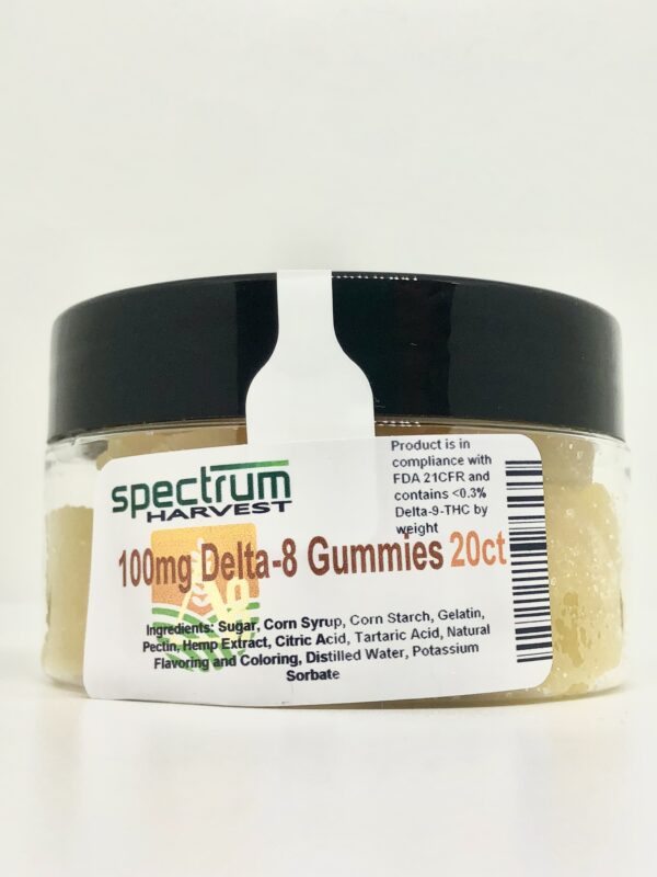Spectrum Harvest Delta 8 Gummies 100mg 20ct